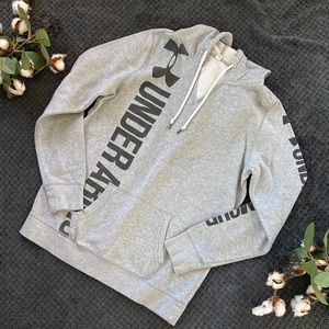 Under Armour brand hooded sweatshirt. Gray. Size S.